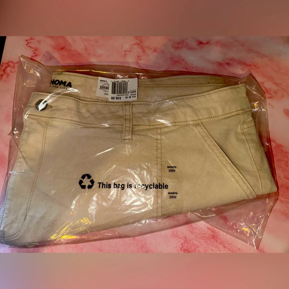 Cream Sonoma Good For Life Plus Size 26W Shorts Premium High-Waisted Denim…NWT - Picture 10 of 10